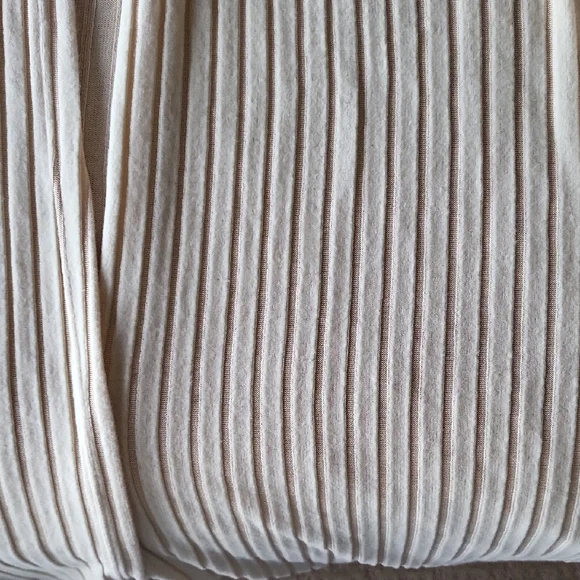 Long Beige Ribbed Cardigan - Picture 6 of 6